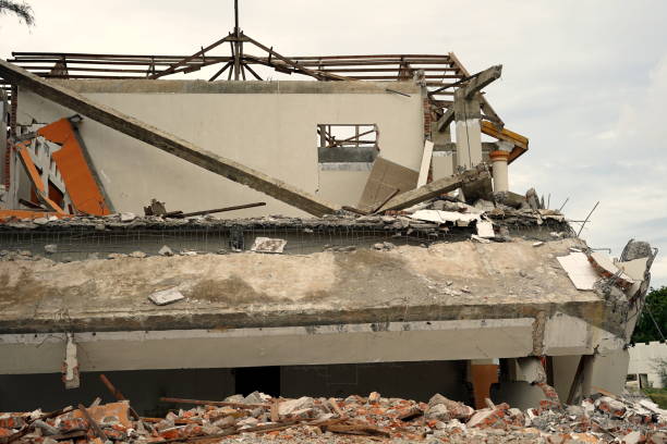 Destroyed building